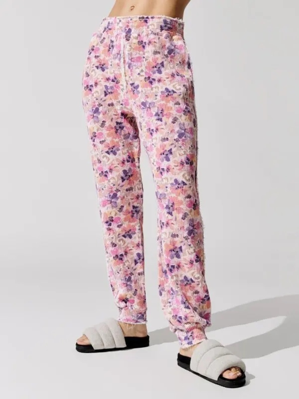 LoveShackFancy Clea Jogger in Mauve Sunset